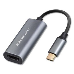 Qoltec Kabel adapter Qoltec USB-C na HDMI 4K | 60Hz | 32AWG 0,17m