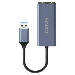 Savio Kabel adapter USB-A 3.1 GEN1 - RJ-45 Gigabit Ethernet SAVIO AK-83