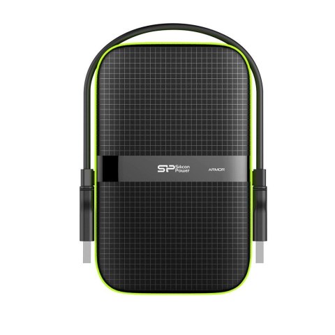 Silicon Power Dysk zewnętrzny Silicon Power ARMOR A60 5TB 2,5" USB 3.0 BLACK-GREEN/PANCERNY wstrząso/pyło i wodoodporny IPX4