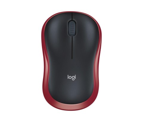 Logitech Mysz bezprzewodowa Logitech M185 optyczna czarno-czerwona