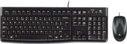 Logitech Zestaw przewodowy klawiatura + mysz Logitech Desktop MK120 USB czarny