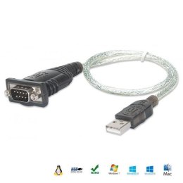 Manhattan Kabel adapter Manhattan USB/COM RS232 0,45m