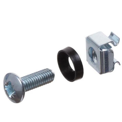 NETRACK Śruba montażowa rack (czarna podkładka z kołnierzem) kpl. 50szt Netrack