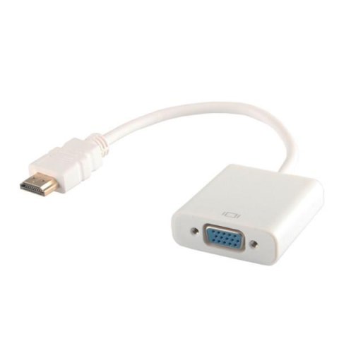 Savio Kabel adapter Savio CL-27/B HDMI - VGA biały