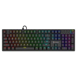 Savio Klawiatura przewodowa SAVIO STYX Outemu Peach Silent mechaniczna Hot Swap RGB
