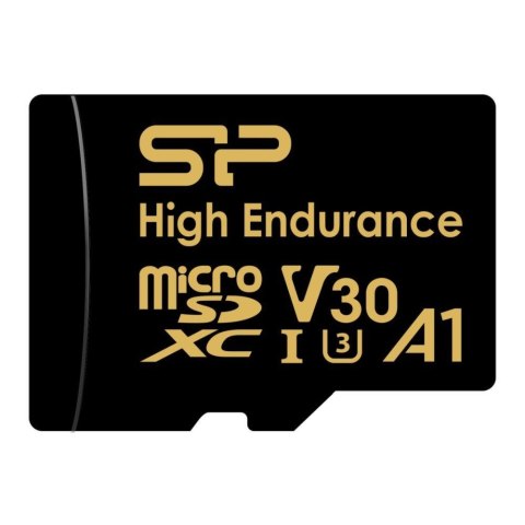 Silicon Power Karta pamięci Silicon Power microSDXC High Endurance Golden Series 256GB V30 UHS-1 U3 A1 4K UHD + adapter