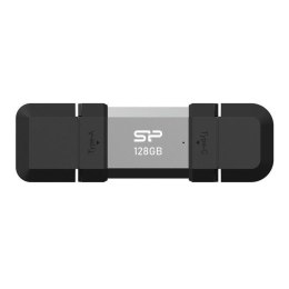 Silicon Power Pendrive Silicon Power Mobile C51 128GB USB-A USB 3.2 Type-C 120MB/s Srebrny