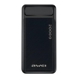 AWEI Powerbank Awei P6K 20000mAh 2xUSB 1xUSB-C 1xmicroUSB czarny