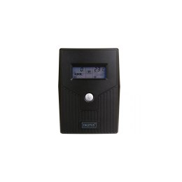 Digitus Zasilacz awaryjny UPS DIGITUS Line-Ineractive LCD, 600VA/360W, 1x12V/7Ah, AVR, 2x Schuko CEE 7/3, 2x RJ11, 1x USB 2.0 typ B
