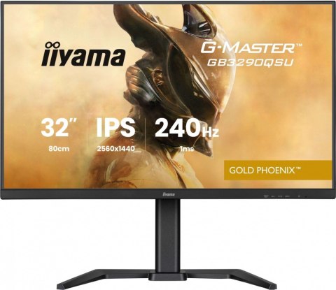 IIYAMA Monitor 32 cale GB3290QSU-B1 1ms,IPS,240Hz,2xHDMI,DP,400cd,1000:1, USB HUBx4, 2x2W, HAS,