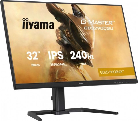 IIYAMA Monitor 32 cale GB3290QSU-B1 1ms,IPS,240Hz,2xHDMI,DP,400cd,1000:1, USB HUBx4, 2x2W, HAS,