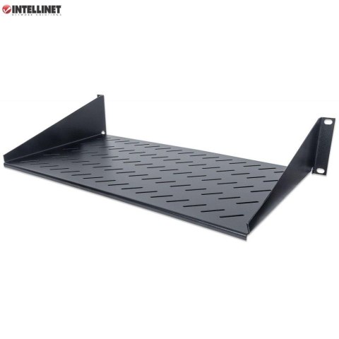 Intellinet Półka do szafy 19" Intellinet 250mm 2U perforowana, czarna