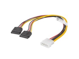 LANBERG Kabel zasilający Lanberg Molex(M) -> 2x SATA(F) 0,3m