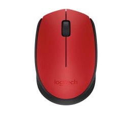 Logitech Mysz bezprzewodowa Logitech M171 optyczna czerwona