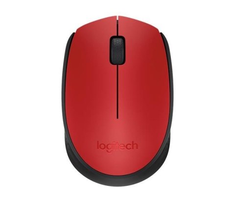 Logitech Mysz bezprzewodowa Logitech M171 optyczna czerwona