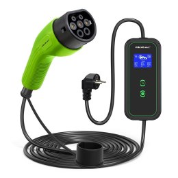 Qoltec Ładowarka Qoltec do samochodu elektrycznego EV 2 w 1 typ2 | 3.5kW | 230V