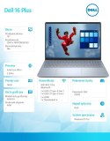 Dell Laptop Dell 16 Plus DB16250 Win11Pro Ultra 7 256V/16GB/512GB SSD/16.0 2.5K/Arc/FgrPr/WLAN + BT/Backlit Kb/4 Cell/3Y ProSupport