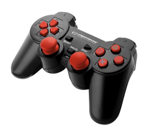 ESPERANZA Gamepad PS2/PS3/PC USB Esperanza "Corsair" czarno/czerwony