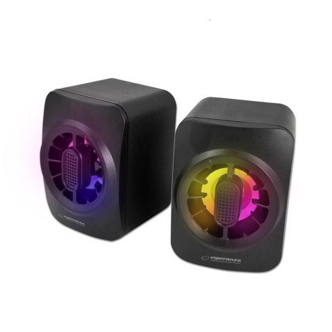ESPERANZA Głośniki 2.0 Esperanza USB LED Rainbow Sakara EGS104
