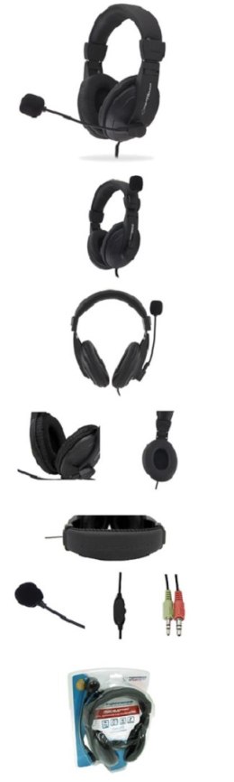 ESPERANZA Słuchawki z mikrofonem Esperanza EH103 Concert czarne