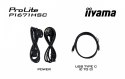 IIYAMA Monitor 15.6 cala P1671HSC-B1 IPS,FHD,miniHDMI,2xUSBC,250cd,8ms,2x1W, 0,7kg