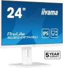 IIYAMA Monitor 24 cale XUB2497HSU-W2 IPS, HDMI, DP, 2x2W, 2xUSB, Pivot, HAS(150mm) /5y/