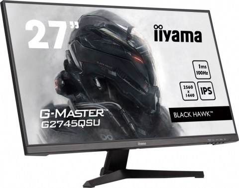 IIYAMA Monitor 27 cali G2745QSU-B2,IPS,QHD,100Hz,1ms,2xUSB,300cd