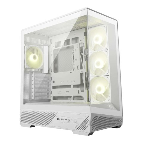 MSI Obudowa MSI MAG PANO 130R PZ WHITE ATX Midi z oknem, bez zasilacza