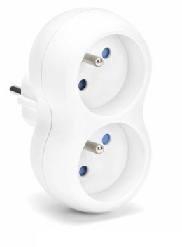 Montis Rozgałęźnik sieciowy MONTIS MT149-WH podwójny biały