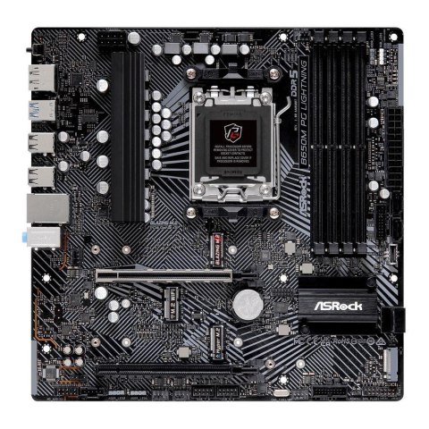 ASRock Płyta ASrock B650M PG LIGHTNING /AMD B650/DDR5/SATA3/M.2/USB3.2/PCIe4.0/AM5/mATX