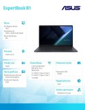 Asus Notebook ExpertBook B1 B1503CVA-S72273W - i5-1334U/16GB/512GB/15.6 FHD/Win 11 HOME /3YRS