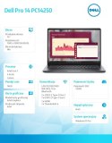 Dell Laptop Dell Pro 14 PC14250 W11P C7 150U/16GB/512GB/FgrPr/FHD IR Cam&Mic/WLAN+BT|14.0 FHD+|BcklKb/3C/65W/3YPS Magnetite color, te