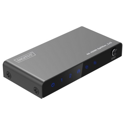 Digitus Rozdzielacz/Splitter DIGITUS HDMI 1x2, 4K/60Hz UHD z HDR, 18 Gbps, HDCP 2.2, EDID