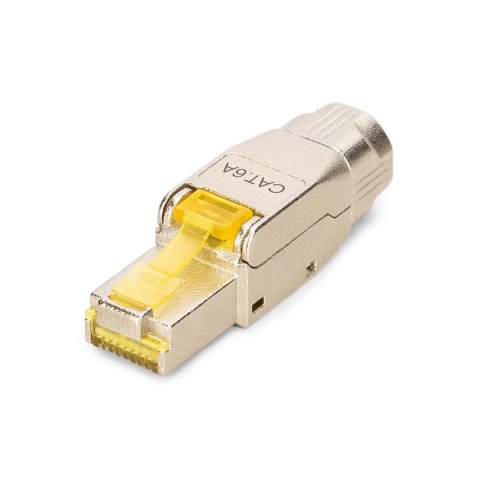 Digitus Wtyk RJ45 DIGITUS kat.6A, PoE++, 10GbE, ekranowany, metalowy, beznarzędziowy, AWG 27-22,linka/drut