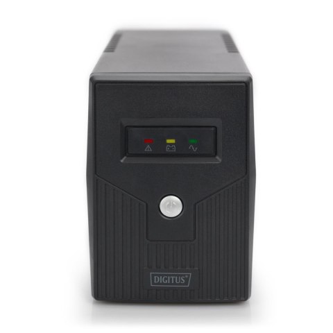 Digitus Zasilacz awaryjny UPS DIGITUS Line-Ineractive LED BASIC, 600VA/360W, 1x12V/7Ah, AVR, 2x Schuko CEE 7/3