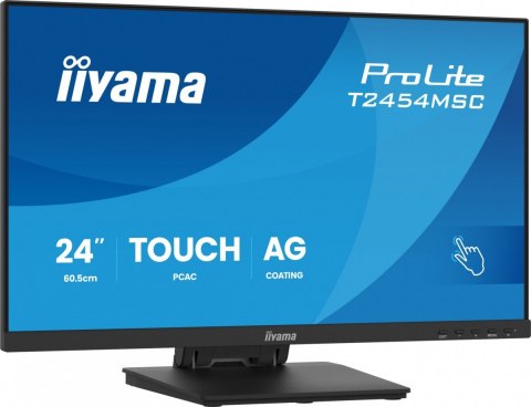 IIYAMA Monitor 24 cale T2454MSC-B3AG 10 PKT. POJ,IPS,HDMI,DP,300cd,FHD,2xUSB,2x2W,