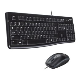 Logitech Zestaw przewodowy klawiatura + mysz Logitech Desktop MK120 N US czarny