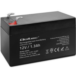 Qoltec Akumulator AGM Qoltec 12V | 1.3Ah