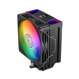 Rampage Chłodzenie CPU Rampage OCTAGONC70-BLACK LGA1700/AM5 LCD wentylator infinity 120mm ARGB czarny PWM