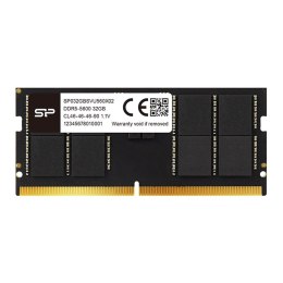 Silicon Power Pamięć SODIMM DDR5 Silicon Power 32GB (1x32GB) 5600MHz CL46 1,1V Black