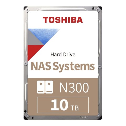 Toshiba Dysk Toshiba N300 MN10ADA10TS 10TB 3,5" 7200 512MB SATA III NAS BULK