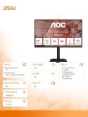 AOC Monitor 27E4U 27 cali IPS 120Hz HDMI DP VGA Pivot