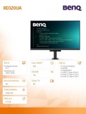 Benq Monitor 31.5 cala RD320UA 4K LED 5ms/60Hz/IPS