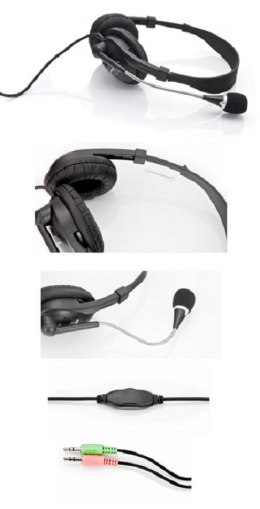 ESPERANZA Słuchawki z mikrofonem Esperanza EH115 PRESTO czarne