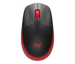 Logitech Mysz bezprzewodowa Logitech M190 optyczna czerwona