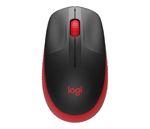 Logitech Mysz bezprzewodowa Logitech M190 optyczna czerwona