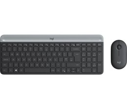 Logitech Zestaw bezprzewodowy klawiatura + mysz Logitech MK470 Slim Combo czarny