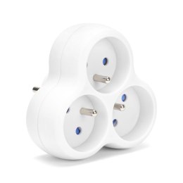 Montis Rozgałęźnik sieciowy MONTIS MT151-WH potrójny biały