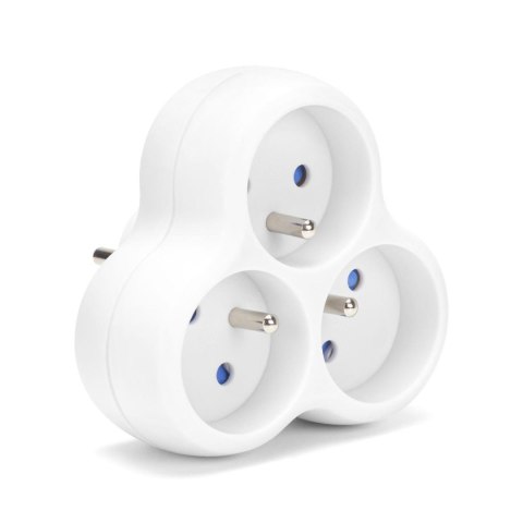 Montis Rozgałęźnik sieciowy MONTIS MT151-WH potrójny biały