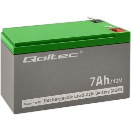 Qoltec Akumulator AGM Qoltec 12V | 7Ah
